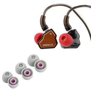 7Hz x Crinacle Zero:2 Updated 10mm Dynamic Driver in Ear Monitor(Orange) + Kiwi Ears Flex Earbud Tips, 3 Pairs, S/M/L Size 7Hz x Crinacle Zero:2 Updated 10mm Dynamic Driver in Ear Monitor(Orange) + Kiwi Ears Flex Earbud Tips, 3 Pairs, S/M/L Size