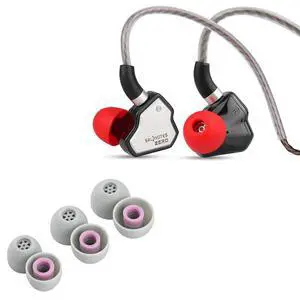 7Hz Salnotes Zero 10mm Dynamic Driver in Ear Monitor(Black) + Kiwi Ears Flex Earbud Tips, 3 Pairs, S/M/L Size 7Hz Salnotes Zero 10mm Dynamic Driver in Ear Monitor(Black) + Kiwi Ears Flex Earbud Tips, 3 Pairs, S/M/L Size