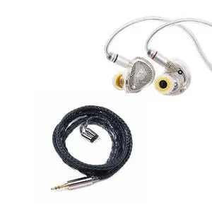 TANGZU Wan'er S.G II in Ear Monitor,HiFi Wired Earbuds(Clear White, 4.4mm) + Tripowin Zonie IEM Cable(2pin 0.78mm, 3.5mm)(Moss) TANGZU Wan'er S.G II in Ear Monitor,HiFi Wired Earbuds(Clear White, 4.4mm) + Tripowin Zonie IEM Cable(2pin 0.78mm, 3.5mm)(Moss)