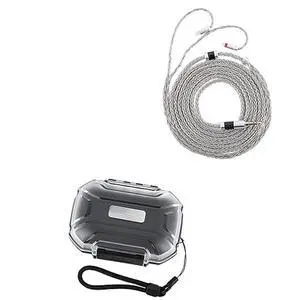Tripowin Zonie IEM Cable, 2m Long Earbud Cord, 16 Core Silver Plated Earphone Cable(2Pin) + LC02 in Ear Monitor Case Tripowin Zonie IEM Cable, 2m Long Earbud Cord, 16 Core Silver Plated Earphone Cable(2Pin) + LC02 in Ear Monitor Case