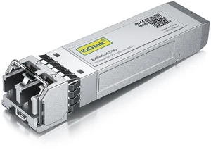 1 Pack of 10GBase-SR SFP+ Transceiver, Compatible with Mikrotik S+85DLC03D and 4 Pack of 10M Fiber Patch Cable 1 Pack of 10GBase-SR SFP+ Transceiver, Compatible with Mikrotik S+85DLC03D and 4 Pack of 10M Fiber Patch Cable