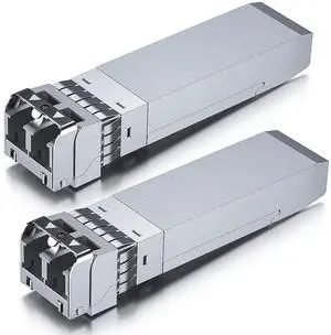 10GBase-SR SFP+ Transceiver, 10G 850nm MMF Module for Cisco SFP-10G-SR, Meraki, Ubiquiti UniFi UF-MM-10G, Mikrotik, Netgear, D-Link, Supermicro, TP-Link and More, up to 300m, Pack of 2 10GBase-SR SFP+ Transceiver, 10G 850nm MMF Module for Cisco SFP-10G-SR, Meraki, Ubiquiti UniFi UF-MM-10G, Mikrotik, Netgear, D-Link, Supermicro, TP-Link and More, up to 300m, Pack of 2
