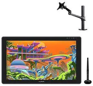 Kamvas 22 Plus Graphics Drawing Tablet with Screen and Single Monitor Arm Kamvas 22 Plus Graphics Drawing Tablet with Screen and Single Monitor Arm