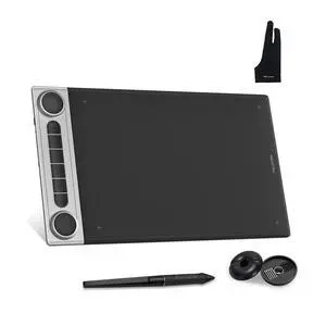 Inspiroy Dial 2 10.5 x 6.56inch Bluetooth Wireless Graphics Drawing Tablet with Dual Dials Battery-Free Stylus for Digital Art and Large Size Glove Inspiroy Dial 2 10.5 x 6.56inch Bluetooth Wireless Graphics Drawing Tablet with Dual Dials Battery-Free Stylus for Digital Art and Large Size Glove