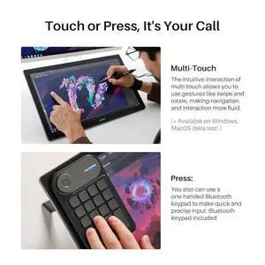 KAMVAS Pro 19 4K UHD Drawing Tablet with Touch Screen, 96% Adobe RGB Drawing Monitor with 1.07 Billion Colors, PenTech 4.0, 16384 Pressure, Slim Pen, Keydial Mini, Keydial Remote, 18.4inch KAMVAS Pro 19 4K UHD Drawing Tablet with Touch Screen, 96% Adobe RGB Drawing Monitor with 1.07 Billion Colors, PenTech 4.0, 16384 Pressure, Slim Pen, Keydial Mini, Keydial Remote, 18.4inch