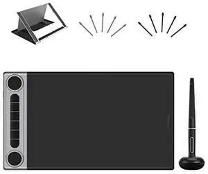 Inspiroy Dial 2 Bluetooth Wireless Graphics Drawing Tablet with Dual Dials Bundle with Adjustable Stand for Digital Art, Animation and Graphics Design Inspiroy Dial 2 Bluetooth Wireless Graphics Drawing Tablet with Dual Dials Bundle with Adjustable Stand for Digital Art, Animation and Graphics Design