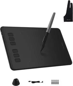 Inspiroy H640P Drawing Tablet and Palm Rejection Artist Glove Inspiroy H640P Drawing Tablet and Palm Rejection Artist Glove