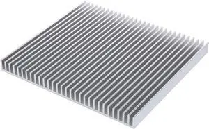 JVFYI 200x220x18mm Large LED Aluminum Heatsink, 30-Fin Cooler Board for High-Power LED Modules & Electronics