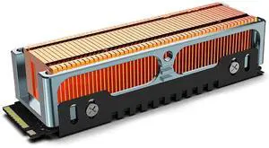 JEYI Finscold Q150 M.2 Heatsink, Copper Fins with Aluminum Frame, 1.7mm Ultra-Thin Passive SSD Cooler for NVMe M.2 2280, Compatible with PS5/PC/Mini-ITX Builds