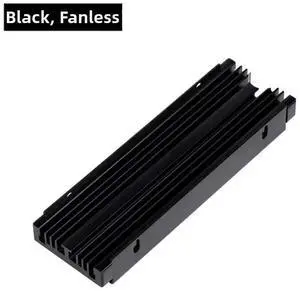 GMTA M.2 2280 SSD Aluminum Heatsink, Black Passive Cooler for NVMe/NGFF Solid State Drive