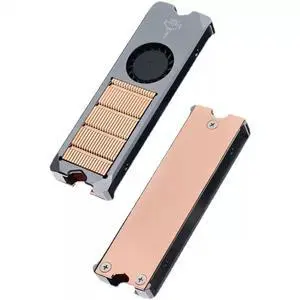 JEYI XiaoLong 2 M.2 SSD Cooler, PWM Temperature-Controlled Turbo Fan Heatsink for NVMe SSDs