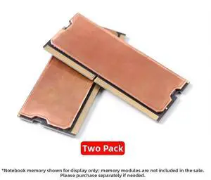 JEYI Pure Copper RAM Heatsink, 2-Pack Double-Sided Cooling Pads for DDR5/DDR4 Laptop Memory, Ultra-Thin Copper Foil with Enhanced Thermal Conductivity