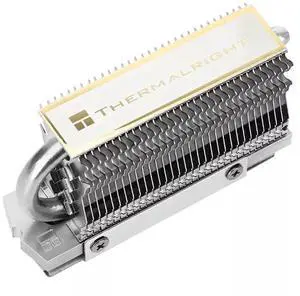 Thermalright HR-09 2280 SSD Heatsink, Full Nickel-Plated Heat Pipe Cooler for Double-Sided NVMe M.2 SSD, Dual-Side Cooling System
