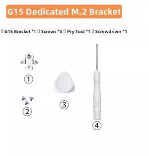 FINALCOOL Alienware G15 5510/5511/5515 M.2 NVMe SSD Bracket, Dedicated Mounting Frame & Heat Spreader for Gaming Laptop