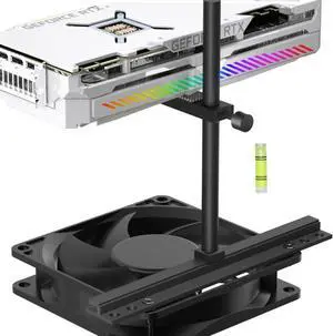 JVFYI GPU Support Bracket, Graphics Card Support, GPU Bracket Brace, Sag Holder Bracket, GPU Stand, Adjustable Anti Sag GPU Stand for Fan Aluminum 129mm JVFYI GPU Support Bracket, Graphics Card Support, GPU Bracket Brace, Sag Holder Bracket, GPU Stand, Adjustable Anti Sag GPU Stand for Fan Aluminum 129mm