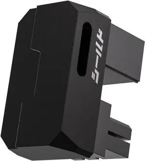 8-Pin PCIe GPU Power Adapter,180-Degree U-Turn Angled Connector, Aluminum Design for Graphics Cards  Reverse Type,Black-1 Pack