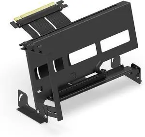 PCIe 4.0 GPU Mount Bracket Graphic Card Holder Multi-Angle Adjustment, Video Card VGA Support Kit with PCIe 4.0 X16 Gen4 17cm/6.69in Riser Cable - Black