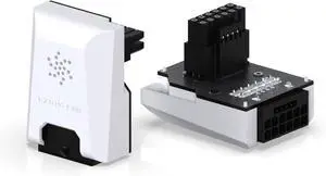 PCIe 5.0 12VHPWR GPU Power Bridge, 12+4 Pin Angle Connector Power Adapter, for RTX40' Series GPUs, Compatible with RTX4090, 4080, 4070ti - White 90° STD