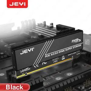 M.2 NVMe PCIe 4.0 Aluminum Heatsink Adapter - Compatible with 980 PRO/970 EVO Plus, Tool-Free Installation for 2280 SSDs