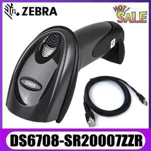 Ze,bra Sym,bol DS6708-SR20007ZZR 1D 2D Handheld Bar,code Scan,ner Reader USB Kit