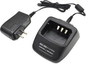 JVFYI KSC-35S Rapid Charger for Kenwood Radio NX-1200 NX-1202 NX-1300 NX-P1302 TK-3202 TK-3212 TK-3302 TK-3400 TK-2400 TK-2402 TK-2300 TK-2000 TK-3000 KNB-45L KNB-63L KNB-65L Battery Charger