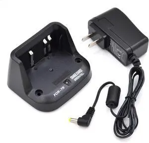 JVFYI CD-15A Charger for YAESU Vertex Radio VX-5R VX-6R VX-7R VXA-700 VXA-710 Standard Horizon HX460 HX560S HX471 FNB-58 FNB-80 Battery Charging