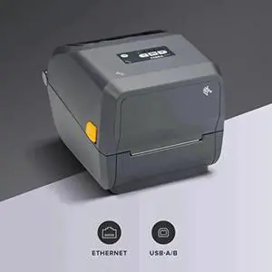 Ze bra ZD421 Thermal Transfer Desktop Printer 203 dpi Print Width 4-inch USB Ethernet ZD4A042-301E00EZ (ZD4A042-301E00EZ)