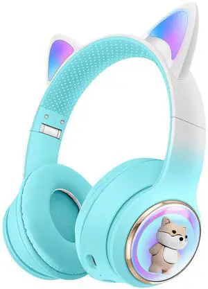 AKZ-51 Foldable Over-Ear Headphones with Cute Cartoon Pet Case, 100H Battery, Bluetooth 5.4, Lightweight Comfort for Kids Teens Travel AKZ-51 Foldable Over-Ear Headphones with Cute Cartoon Pet Case, 100H Battery, Bluetooth 5.4, Lightweight Comfort for Kids Teens Travel