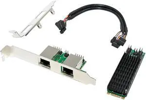 JVFYI M.2 B+M RTL8125B Dual-2.5GBASE-T Ethernet NIC JVFYI M.2 B+M RTL8125B Dual-2.5GBASE-T Ethernet NIC