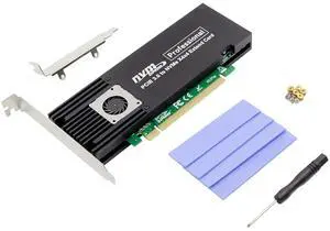 JVFYI PCIe x16 ASM2824 to X4X4 M.2 NVMe SSD Adapter JVFYI PCIe x16 ASM2824 to X4X4 M.2 NVMe SSD Adapter