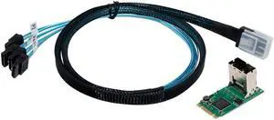 JVFYI M.2 Key B+M 1-SAS 36pin to 4-Port SATA 6Gb/s Expansion Card JVFYI M.2 Key B+M 1-SAS 36pin to 4-Port SATA 6Gb/s Expansion Card