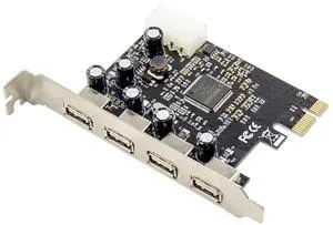 JVFYI PCIe x1 MCS9990 4-Port USB 2.0 Card JVFYI PCIe x1 MCS9990 4-Port USB 2.0 Card