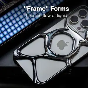 Angry miao Emptiness Phone Case for iPhone 15 Pro Max (Only),MagSafe Compatible 22g Lightweight,Silver,Heat Dissipating Ample Protection Angry miao Emptiness Phone Case for iPhone 15 Pro Max (Only),MagSafe Compatible 22g Lightweight,Silver,Heat Dissipating Ample Protection