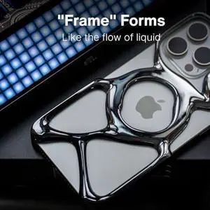 Angry miao Emptiness Phone Case for iPhone 15 Pro, MagSafe Compatible 22g Lightweight,Silver,Heat Dissipating Ample Protection, Shiny Silver Angry miao Emptiness Phone Case for iPhone 15 Pro, MagSafe Compatible 22g Lightweight,Silver,Heat Dissipating Ample Protection, Shiny Silver