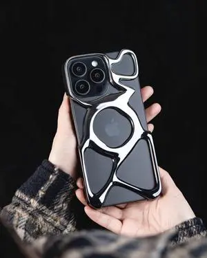 Angry miao Emptiness Phone Case for iPhone 15 Pro Case(Only), Compatible for Magsafe, 22g Lightweight, Heat Dissipation, Ample Protection Silver Angry miao Emptiness Phone Case for iPhone 15 Pro Case(Only), Compatible for Magsafe, 22g Lightweight, Heat Dissipation, Ample Protection Silver