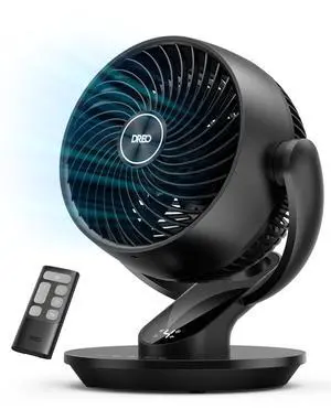Fan for Bedroom, 13-Inch Oscillating Table Air Circulator Fan for Whole Room, 120° Tilt Adjustment, 28dB Ultra-Quiet, 70ft Powerful Airflow, 4 Speeds Desk Fans with Remote for Home, Office