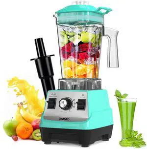 Blender 1800W, Professional High Speed Countertop Blender with Durable Stainless Steel Blades, 60oz BPA Free Blender for Shakes and Smoothies, Nuts, Ice and Fruits, Dishwasher Safe