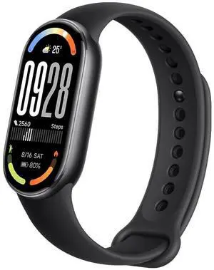 Mi Smart Band 10 (2025) Global Version - 1.72" AMOLED Display | 21 Days Battery Life | Touchscreen, Multi-Sport Tracker, Activity Tracker, Heart Rate Monitor | BT5.4 - (Midnight Black)