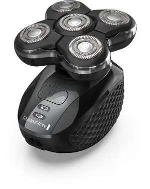 XR7000 Balder Pro Rotary Shaver Rechargeable Waterproof Electric Razor for Men Cordless Lithium Power 5 Dual Track Flexing Heads and Pop-Up Trimmer Black