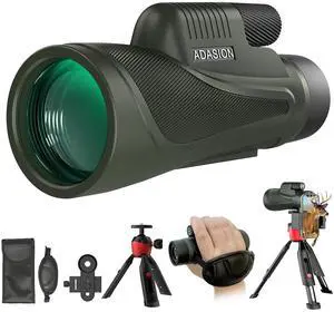 12x56 HD Monocular Telescope High Powered for Adults with Smartphone Adapter, High Powered Monocular Scope with Clear Low Light Vision for Star Watching, Bird Watching, Hiking, Concert 12x56 HD Monocular Telescope High Powered for Adults with Smartphone Adapter, High Powered Monocular Scope with Clear Low Light Vision for Star Watching, Bird Watching, Hiking, Concert