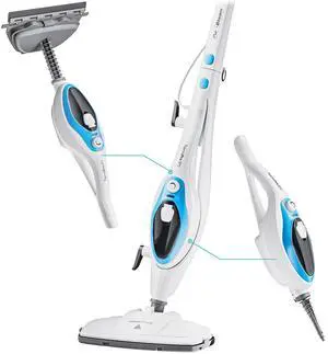 PurSteam 10-in-1 Steam Mop, Floor Steamer with Detachable Handheld Steam Cleaner for Tile, Hardwood Floors