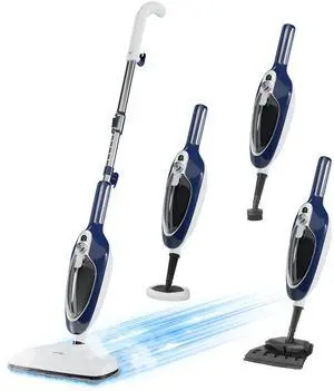 Steam Mop - 10-in-1 Floor Steamer Detachable MultiPurpose Handheld Steam Cleaner for Hardwood/Tile/Laminate All Floors Carpet Cleaning with 11 Accessories for Whole Home Use(Blue).