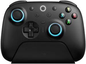 Ultimate 2 Wireless Controller for Windows & Android, Gaming Controller with TMR Joysticks, Switchable Hall Effect/Tactile Triggers, RGB Fire Ring, 8Speed Wireless Tech, Black