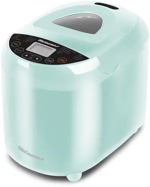 EBM8103M Programmable Bread Maker Machine 3 Loaf Sizes, 19 Menu Functions Gluten Free White Wheat Rye French and more, 2 Lbs, Mint