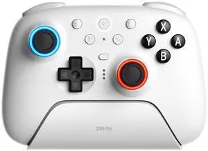 Ultimate 2 Bluetooth Controller for Switch/Switch 2 & Windows PC, Switch Pro Controller with TMR Joysticks, Switchable Hall Effect/Tactile Triggers, Vibration and Motion Control - White