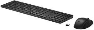 650 Wireless Keyboard & Mouse Combo - 2.4Ghz Wireless, USB Receiver, Low-Profile Keys, 20+ Programmable Keys, DPI Mouse - 20+ Months Keyboard, 24+ Mouse Battery - Win, Chrome, MacOS (4R013AA#ABL)