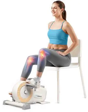 Under Desk Bike Pedal Exerciser, Quiet Magnetic Mini Exercise Bike with  App for Arm, Leg Recovery, Physical Therapy, Smooth Foot Desk Cycle with 2 Resistance Bands & Non-Slip Mat