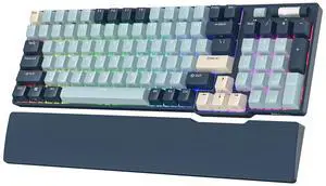 RK96 RGB Limited Ed, 90% 96 Keys Wireless Triple Mode BT5.0/2.4G/USB-C Hot Swappable Mechanical Keyboard w/Wrist Rest, Software Support & Massive Battery, RK Yellow Switch RK96 RGB Limited Ed, 90% 96 Keys Wireless Triple Mode BT5.0/2.4G/USB-C Hot Swappable Mechanical Keyboard w/Wrist Rest, Software Support & Massive Battery, RK Yellow Switch