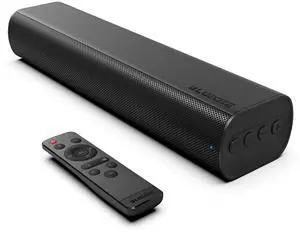 Sound Bars for TV 16-inch, Cinematic TV Sound Bar with Impactful Bass, Bluetooth Soundbar for TV with Remote Control, Wall Mountable TV Speakers Sound Bar Work with Traditional or Smart TV