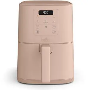 4Qt Slim Air Fryer, Fits-anywhere Kitchenware, EverGood Ceramic Nonstick Coating, Adjustable Temperature, 6 Preset Cooking Options, 60 Min Auto Shutoff w Audible Tone, 3.3lb Capacity, Blossom